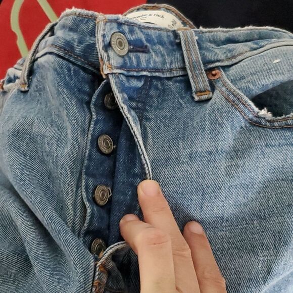 Abercrombie & Fitch The Dad High Rise Size 29 Long - Picture 8 of 13